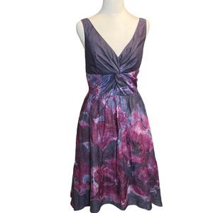 Lela Rose Neiman Marcus for target Women's Purple Floral Watercolor Dress